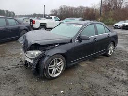 Salvage cars for sale from Copart East Granby, CT: 2012 Mercedes-Benz C 300 4matic