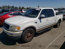 Salvage cars for sale from Copart Rancho Cucamonga, CA: 2001 Ford F150 Supercrew