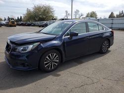 Salvage cars for sale from Copart Woodburn, OR: 2018 Subaru Legacy 2.5I Premium