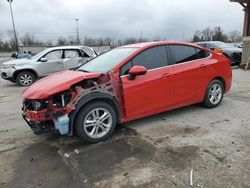 Salvage cars for sale from Copart Fort Wayne, IN: 2017 Chevrolet Cruze LT