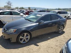 Salvage cars for sale at San Martin, CA auction: 2011 Lexus IS 250