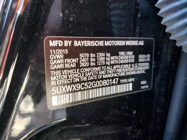 2016 BMW X3 XDRIVE28I