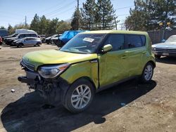 Salvage cars for sale at Denver, CO auction: 2019 KIA Soul +