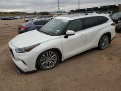 Salvage cars for sale at Colorado Springs, CO auction: 2021 Toyota Highlander Platinum