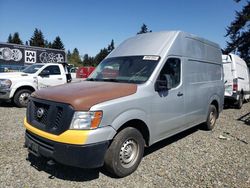 Salvage trucks for sale at Graham, WA auction: 2018 Nissan NV 2500 S