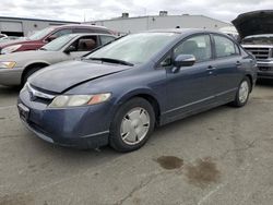 Salvage cars for sale at Vallejo, CA auction: 2006 Honda Civic Hybrid