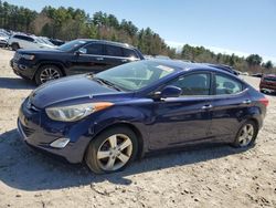 Salvage cars for sale at Mendon, MA auction: 2013 Hyundai Elantra GLS