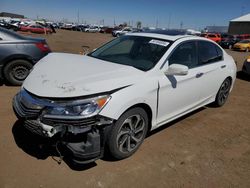 Salvage cars for sale from Copart Brighton, CO: 2017 Honda Accord EXL