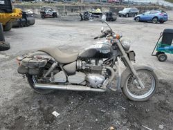 Salvage motorcycles for sale at Marlboro, NY auction: 2004 Triumph Bonneville America