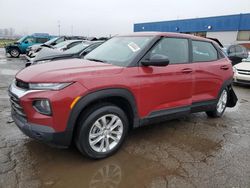 Salvage cars for sale from Copart Woodhaven, MI: 2021 Chevrolet Trailblazer LS