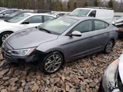 Hyundai salvage cars for sale: 2019 Hyundai Elantra SEL