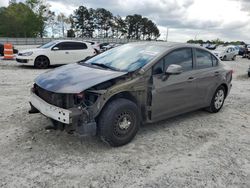 Salvage cars for sale from Copart Loganville, GA: 2012 Honda Civic LX