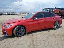 Salvage cars for sale at Woodhaven, MI auction: 2021 Infiniti Q50 RED Sport 400