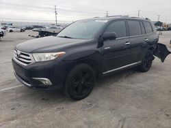 Salvage cars for sale from Copart Sun Valley, CA: 2013 Toyota Highlander Limited