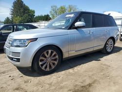 Salvage cars for sale from Copart Finksburg, MD: 2016 Land Rover Range Rover HSE