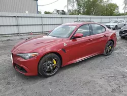 Salvage cars for sale at auction: 2018 Alfa Romeo Giulia Quadrifoglio