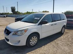 Salvage cars for sale from Copart Miami, FL: 2010 Volkswagen Routan S