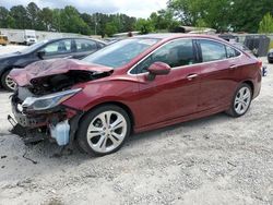 Salvage cars for sale from Copart Fairburn, GA: 2016 Chevrolet Cruze Premier
