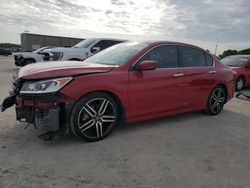 Salvage cars for sale at Wilmer, TX auction: 2016 Honda Accord Sport