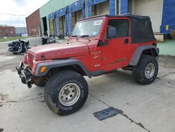 Salvage cars for sale from Copart Columbus, OH: 1999 Jeep Wrangler / TJ Sport