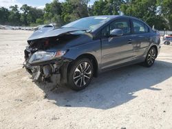 Vehiculos salvage en venta de Copart Ocala, FL: 2013 Honda Civic EXL