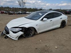 Salvage cars for sale from Copart Baltimore, MD: 2015 Tesla Model S 85D