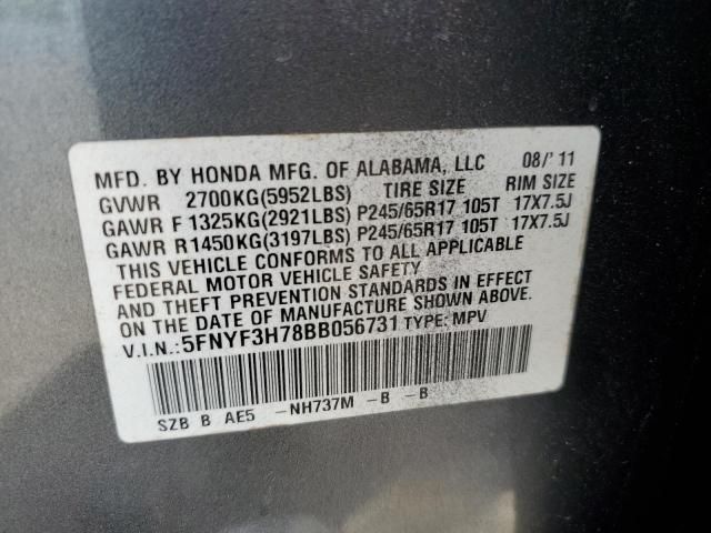 2011 Honda Pilot Exln