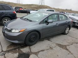 Salvage cars for sale at Littleton, CO auction: 2012 Honda Civic LX