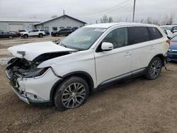 Salvage cars for sale at Pekin, IL auction: 2016 Mitsubishi Outlander SE