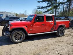 Salvage cars for sale from Copart Lyman, ME: 2021 Jeep Gladiator Overland