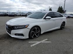 Salvage cars for sale at Rancho Cucamonga, CA auction: 2018 Honda Accord Sport