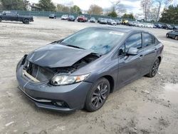 Salvage cars for sale at Madisonville, TN auction: 2013 Honda Civic EXL