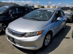 Salvage cars for sale at Martinez, CA auction: 2012 Honda Civic LX