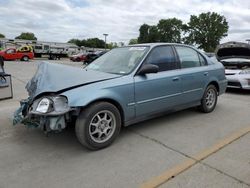 Salvage cars for sale from Copart Sacramento, CA: 2000 Honda Civic Base