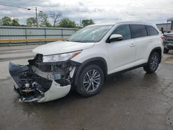 Toyota Highlander salvage cars for sale: 2019 Toyota Highlander SE