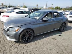 Salvage cars for sale at Colton, CA auction: 2017 Mercedes-Benz C300