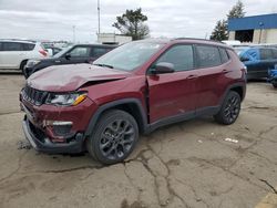 Jeep Compass salvage cars for sale: 2021 Jeep Compass 80TH Edition