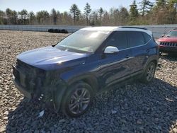 Salvage cars for sale at Windham, ME auction: 2021 KIA Seltos S