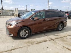 Salvage cars for sale at Los Angeles, CA auction: 2022 Toyota Sienna XLE
