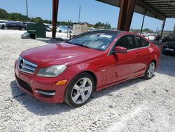 Mercedes-Benz salvage cars for sale: 2012 Mercedes-Benz C 250