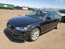 Salvage cars for sale from Copart Brighton, CO: 2014 Audi A4 Premium Plus