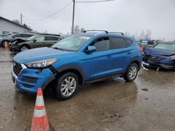 Salvage cars for sale at Pekin, IL auction: 2020 Hyundai Tucson Limited
