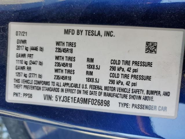 2021 Tesla Model 3