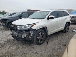 Toyota Highlander le salvage cars for sale: 2017 Toyota Highlander LE