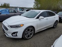 Salvage cars for sale at Arlington, WA auction: 2019 Ford Fusion Titanium