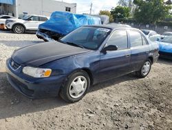 Salvage cars for sale from Copart Opa Locka, FL: 2001 Toyota Corolla CE