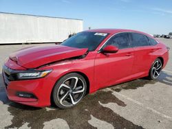 Salvage cars for sale from Copart Fresno, CA: 2018 Honda Accord Sport