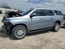 Salvage cars for sale from Copart Haslet, TX: 2023 Cadillac Escalade ESV Premium Luxury