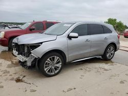 Salvage cars for sale from Copart Grand Prairie, TX: 2017 Acura MDX Technology