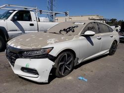 Salvage cars for sale from Copart Hayward, CA: 2018 Honda Accord Sport